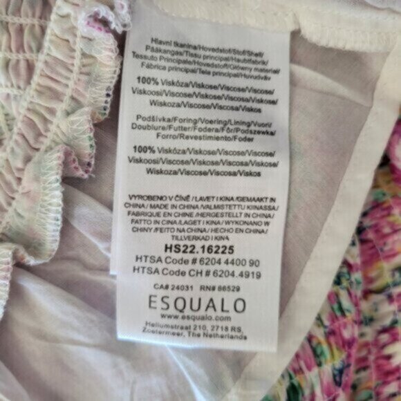 Esqualo Pink Floral Chiffon Dress NWT Sz 4 - Picture 8 of 15